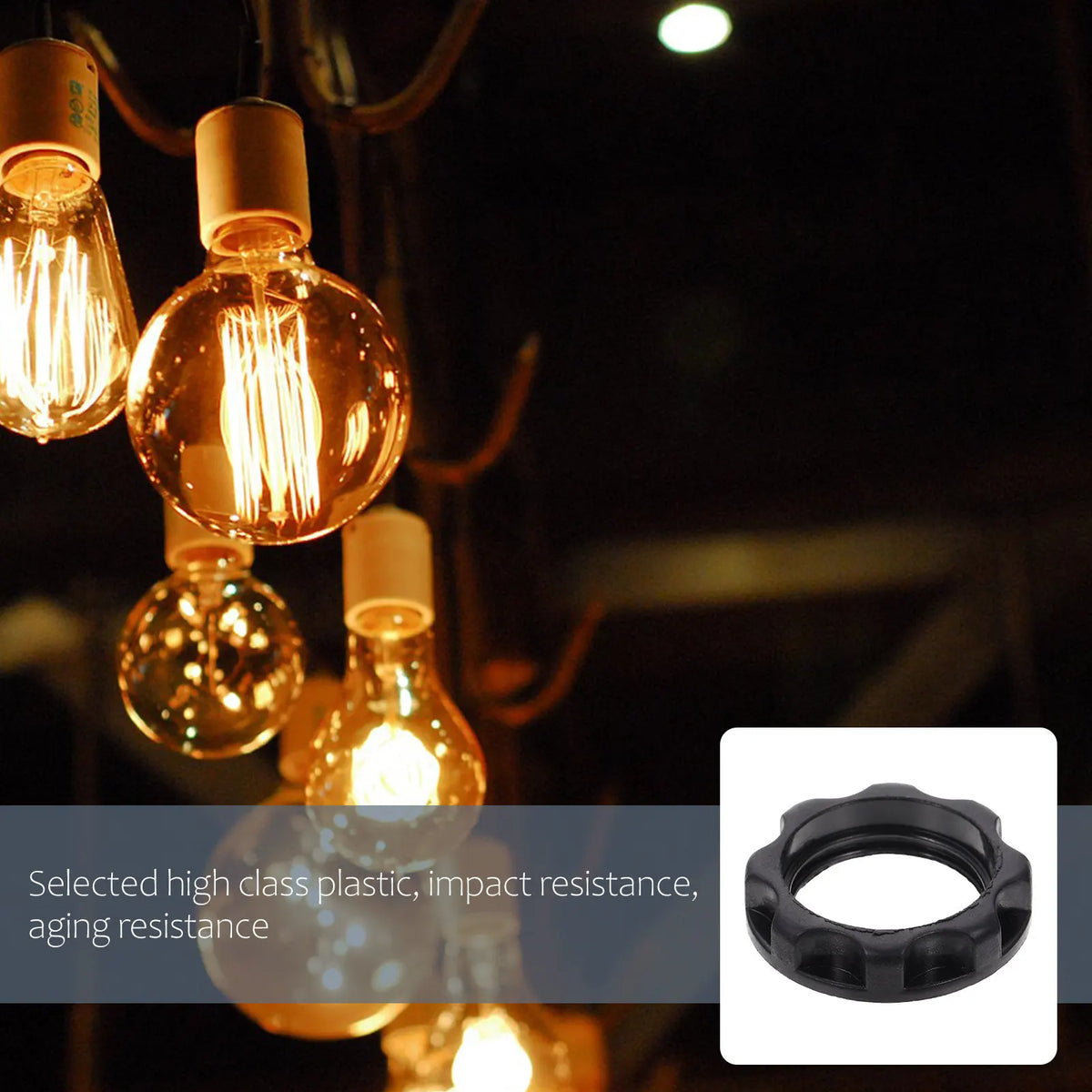 Lamp Holder Fixing Ring E12 Plastic Light Circle Chandelier Fitting Zpaxo Default Title