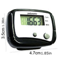 Accurate Step Counter Small Walking Distance Miles Km Pedometer Clip Zpaxo Black
