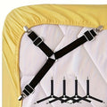Non-slip Fitted Sheet Clips Multi-surface Stabilizing Solution Zpaxo black