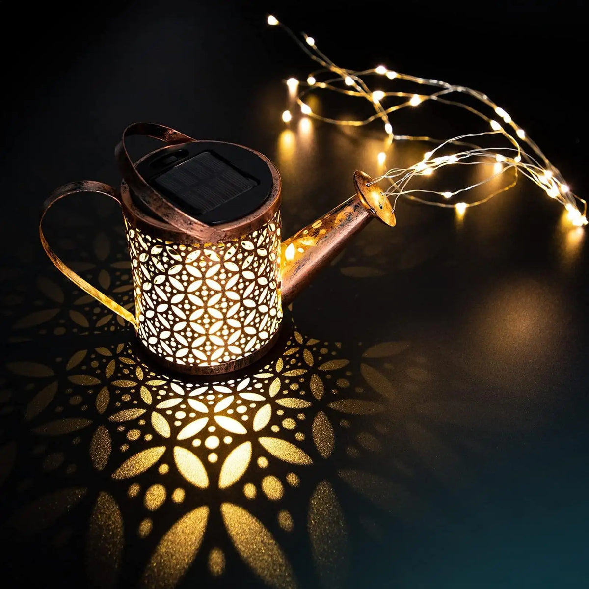 Outdoor Solar Lanterns Waterproof Watering Can Light Decorative Zpaxo