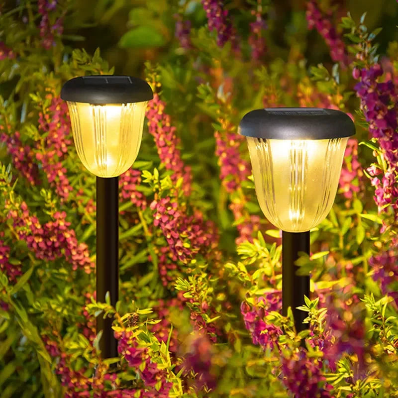 Solar Lights Outdoor Garden Colorful Warm Light Lantern Waterproof Zpaxo