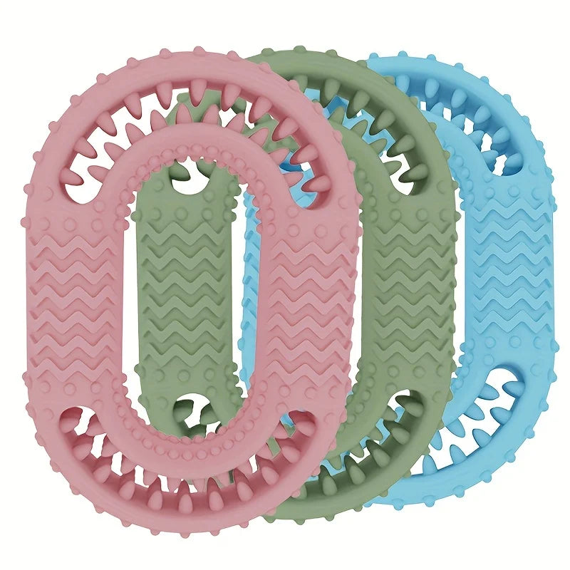 O-ring Dog Chew Toy TPR Pet Teeth Cleaning Interactive Cat Puppy Zpaxo