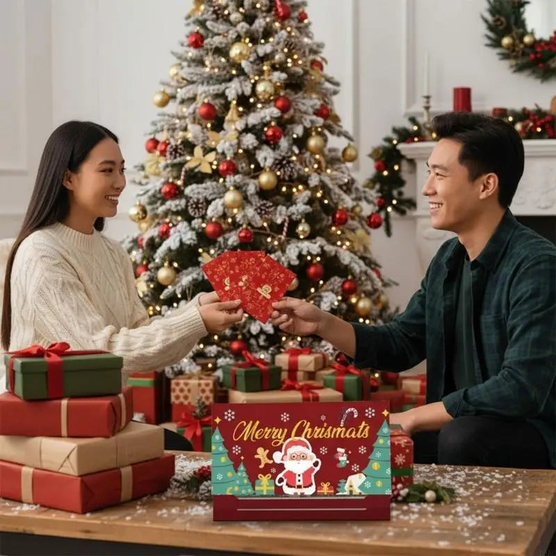 Interactive Holiday Packaging Concealed Message Design Portable Paper Zpaxo