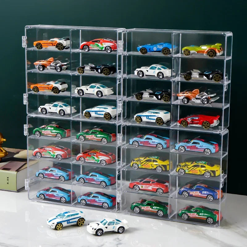 Transparent Collection Rack Car Model Storage Box Dust-proof Ornament Zpaxo