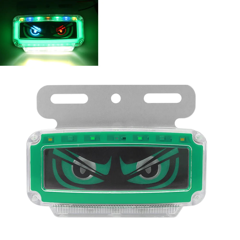RGB LED Devil's Eye Truck Light Ultra-bright Dynamic Effect Side Zpaxo Green