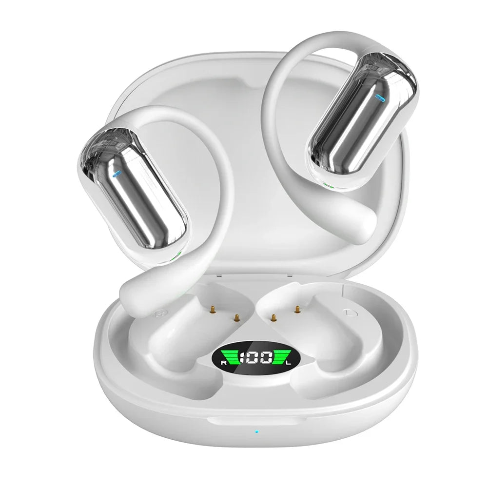 AI Translator Earbuds Real-time Voice 144 Languages Instant Zpaxo White