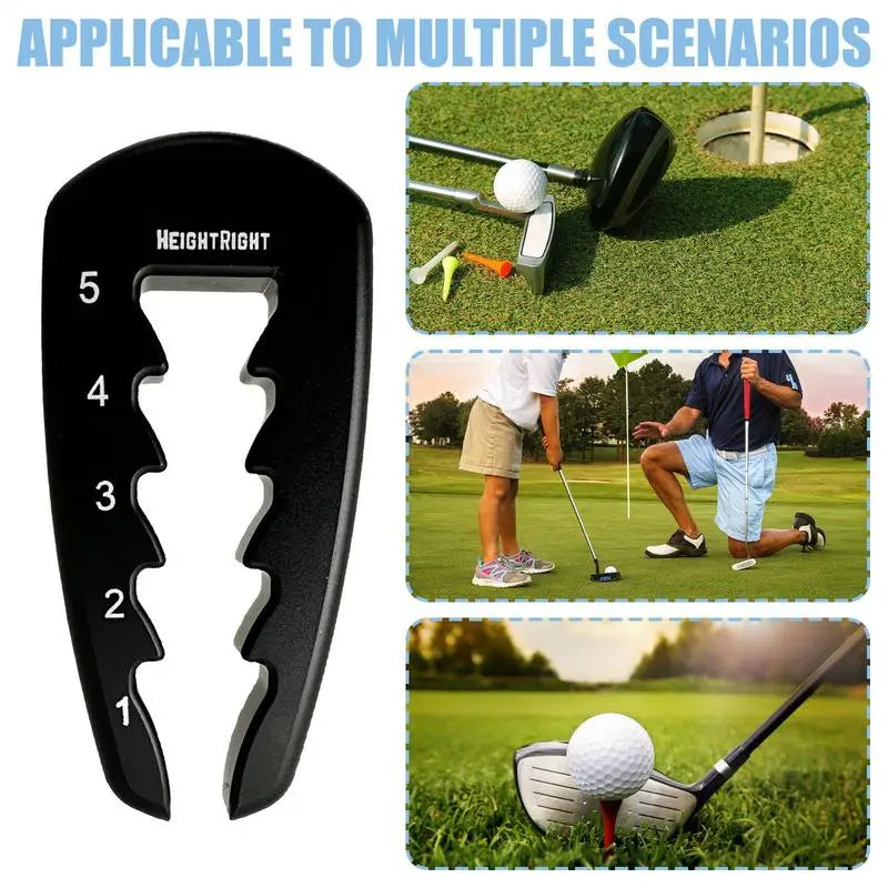Adjustable Golf Tee Height Tool Precision Setter Consistent Swings Zpaxo