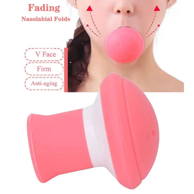 Fast Thin Face Silica Gel Mouth Jaw Exerciser Slimming Lift Tool Chin Zpaxo