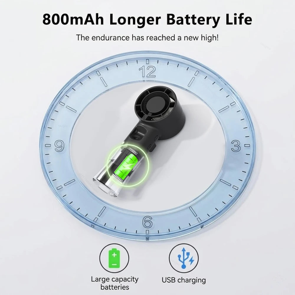 Portable Humidifier Mist Fan Rechargeable Mini Handheld Water Small Zpaxo