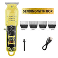 2026 Hot-selling Wireless Charging Hair Clipper Professional Scissors Zpaxo Yellow
