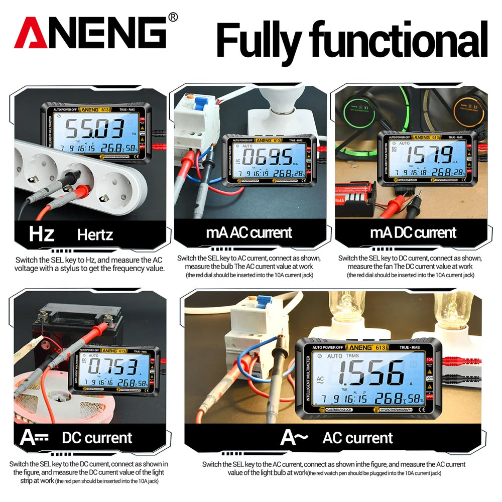 3 in1 AC DC Voltage Current Resistance Capacitance Measurement Zpaxo