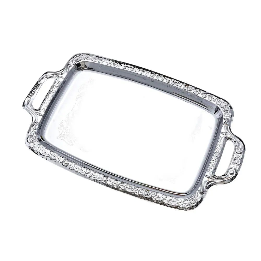 Stainless Tray Large Display Silver Table Decor Decorative Food Zpaxo CN A