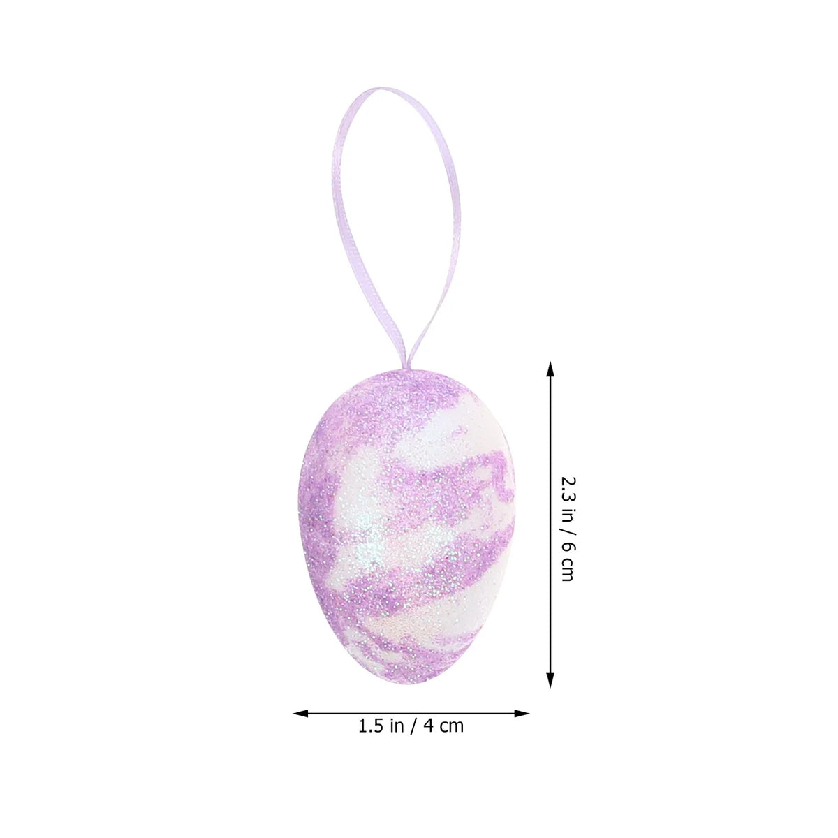 Easter Egg Ornaments Hand-painted Decorative Hanging Eggs Tree Decor Zpaxo