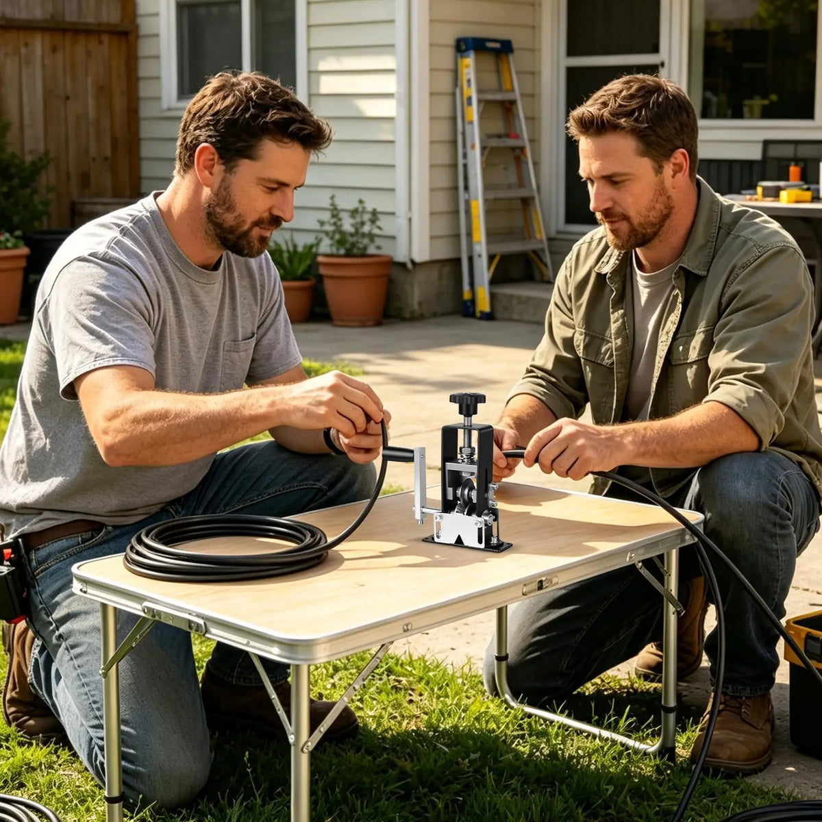 Wire Stripping Machine Manual Adjustable Hand Crank Tool Electrical Zpaxo