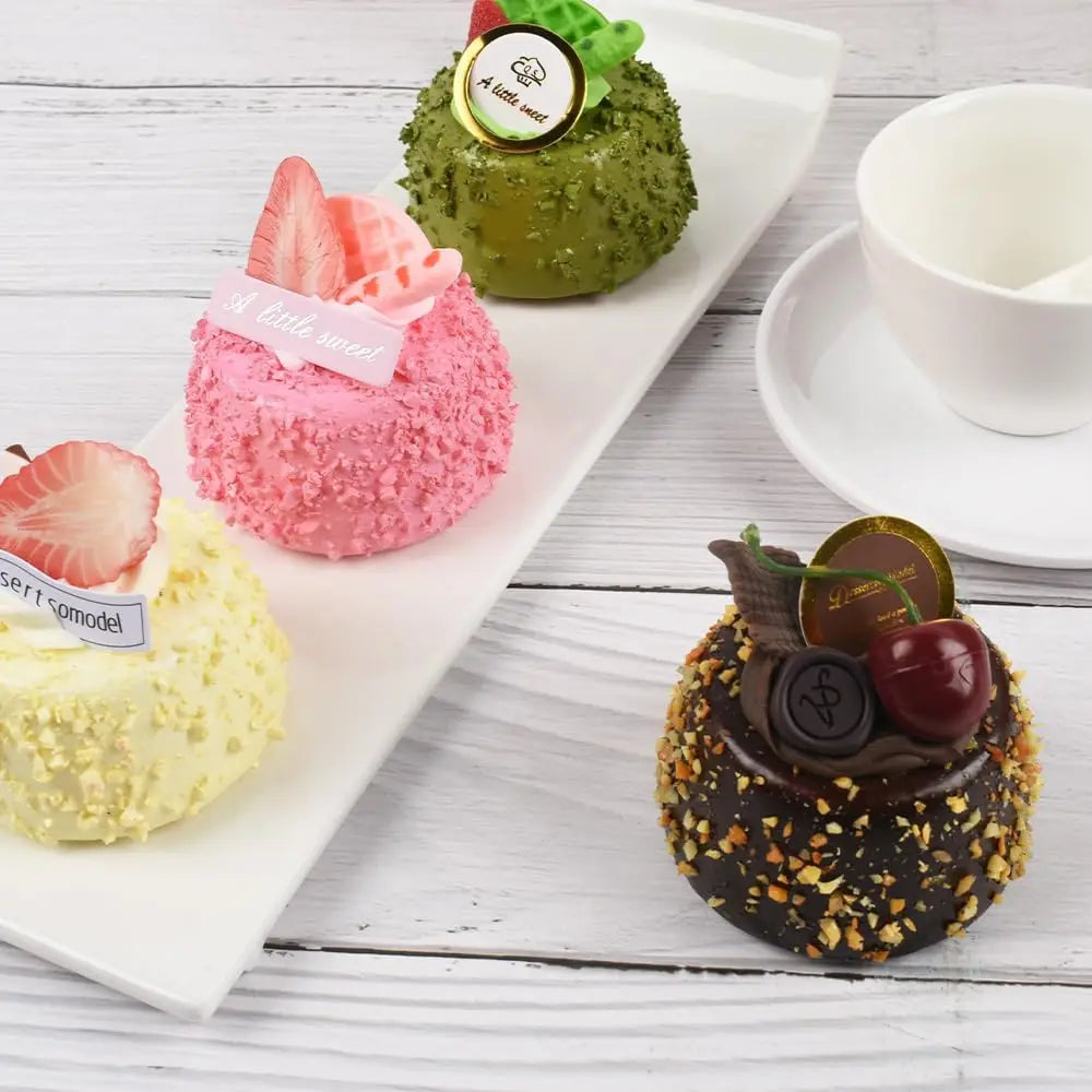 Artificial Cake Prop Mini Chocolate Model Simulated Dessert Zpaxo