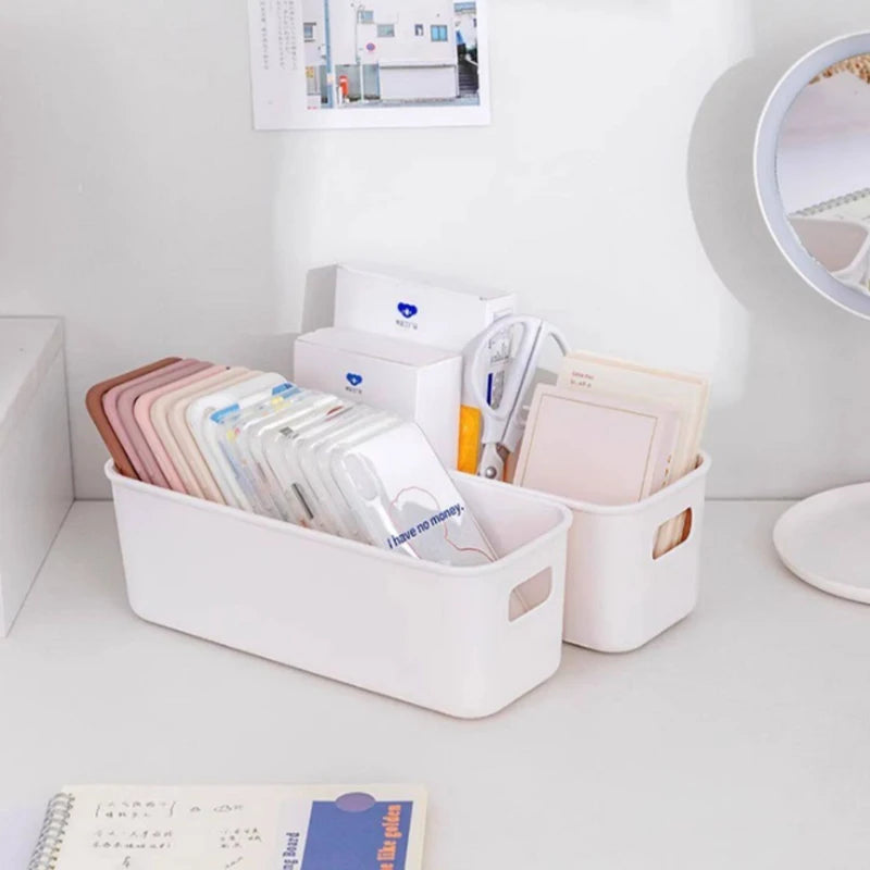 Thickened Rectangular Storage Box Cosmetics Socks Cards Snacks Phone Zpaxo