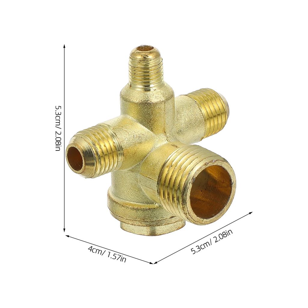 Air Compressor Valve 4 Ways Threaded Check Non-return Pneumatic Zpaxo