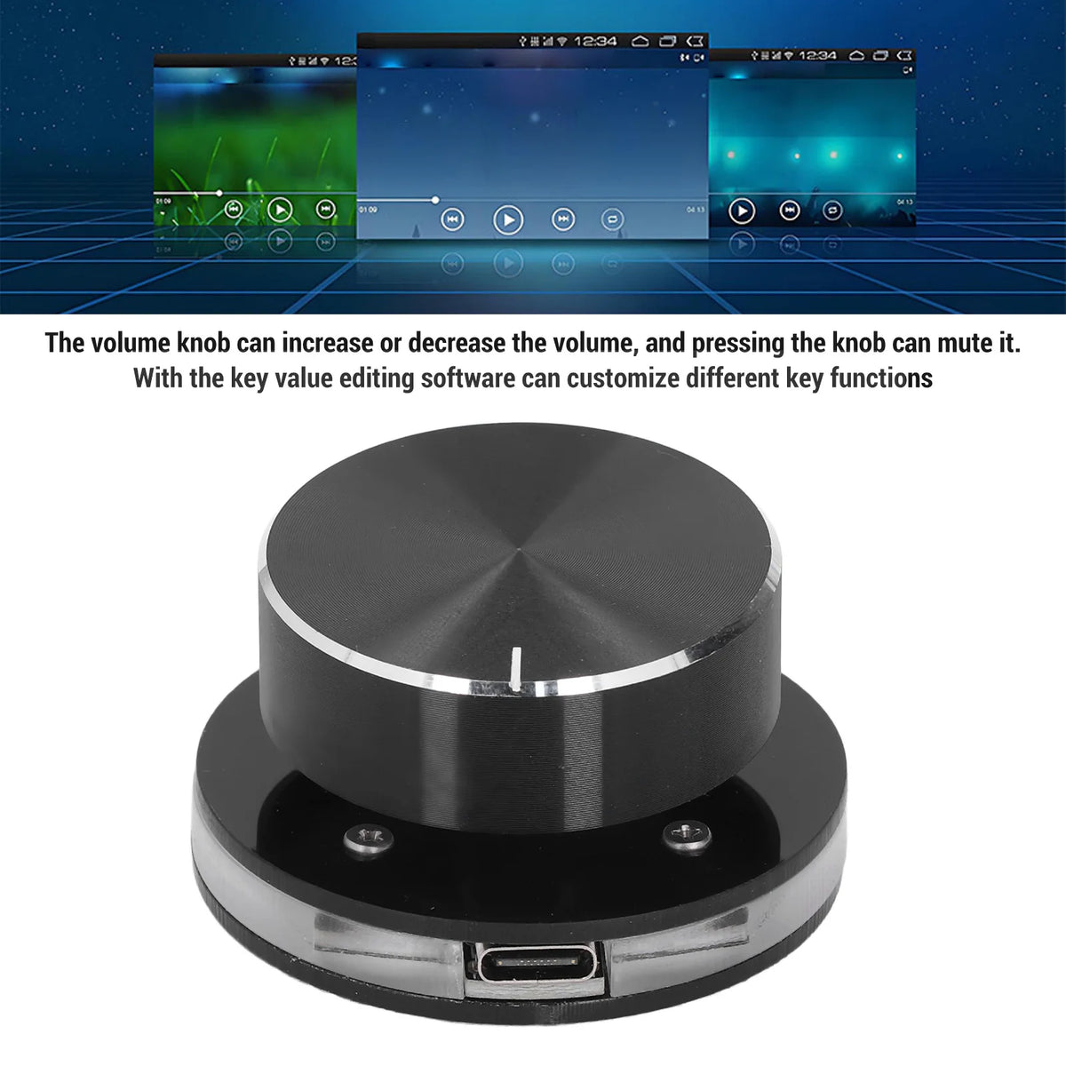 USB Volume Control Multimedia Controller Knob Professional Versatile Zpaxo
