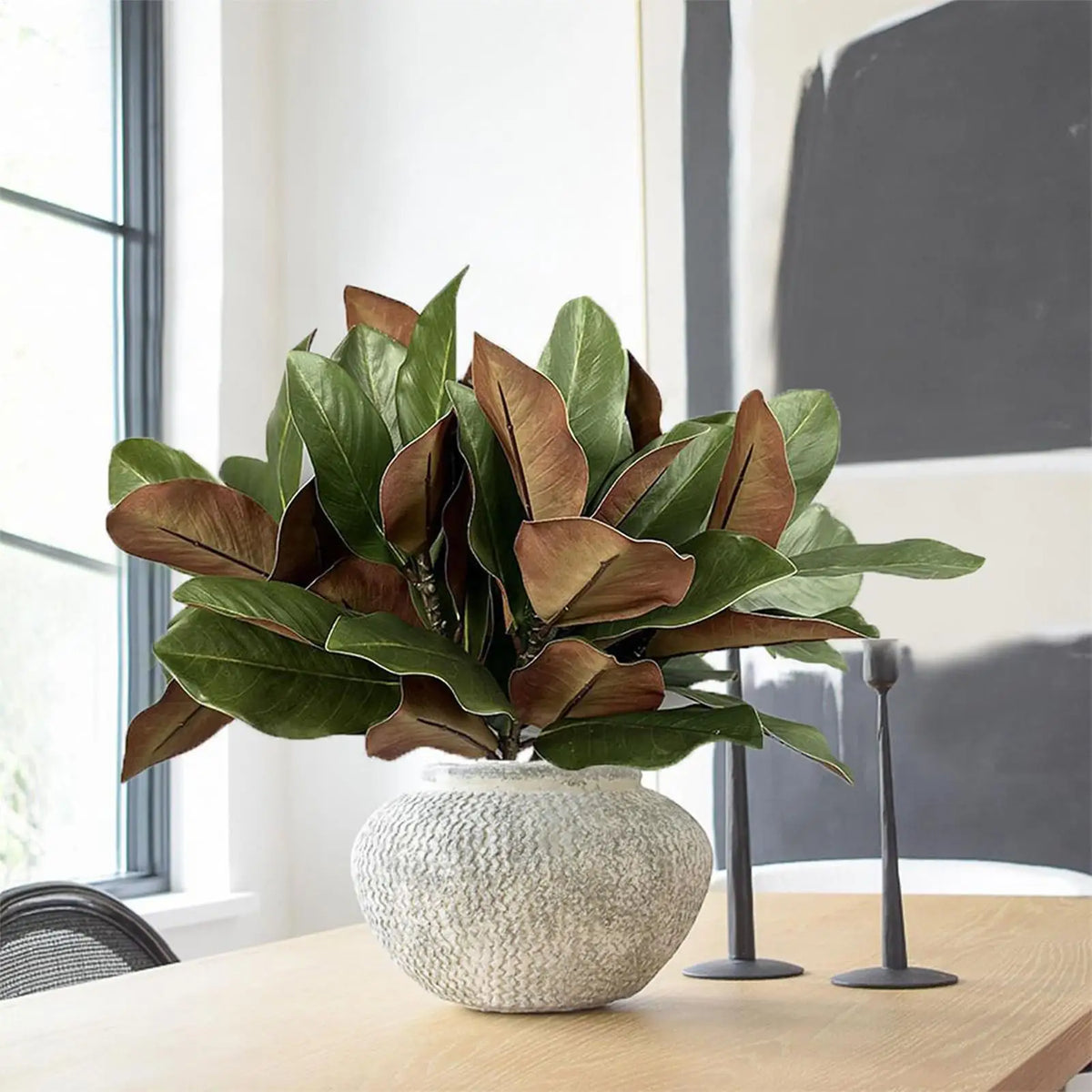 Faux Branches Realistic Magnolia Leaves Artificial Greenery Stems Zpaxo