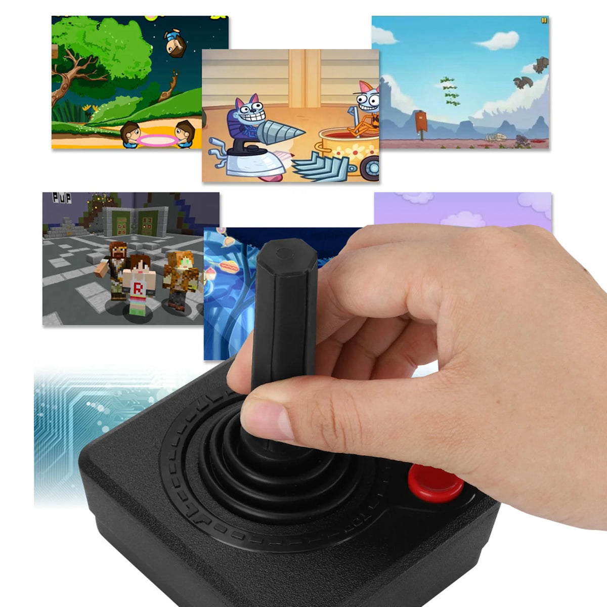 Ergonomic Comfortable Wireless Controller Analog Stick Wear Resistant Zpaxo