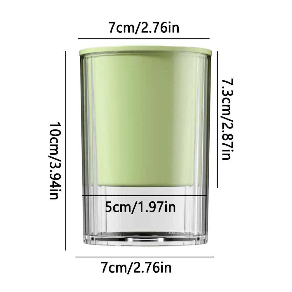 Self Watering Pots Double-layer Flower Container Clear Base Round Zpaxo Green