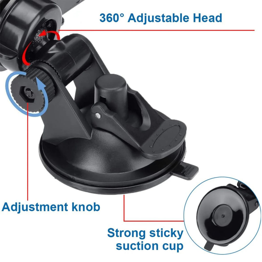 Interior Car Rear View Mirror Suction Cup 360 Rotates Adjustable Zpaxo