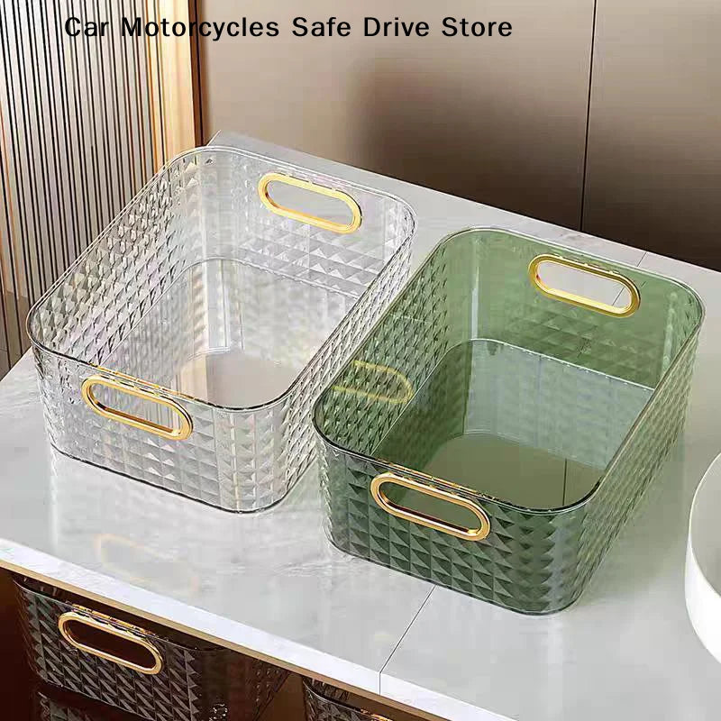 CMLarge Capacity Transparent Storage Box Cosmetic Container Plastic Zpaxo
