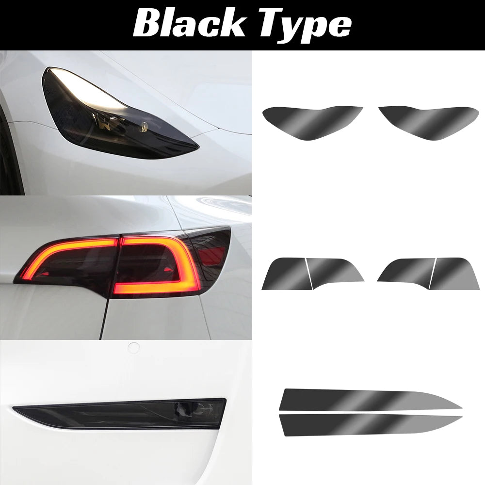 TPU Headlight Fog Rear Tail Lights Tesla Model Y 2019-2023 Lamp Zpaxo