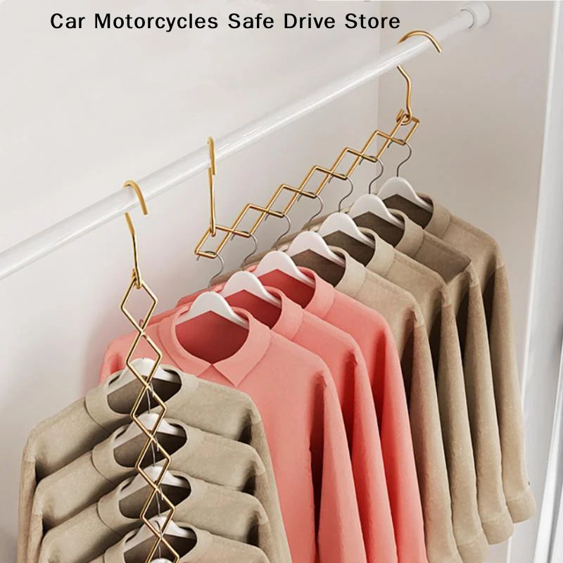 Magic Space Saving Clothes Hangers Foldable Closet Organizer Wardrobe Zpaxo