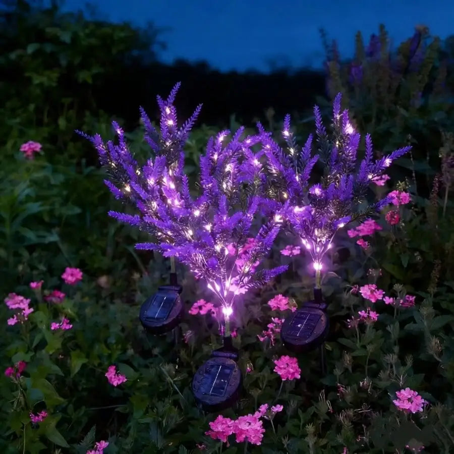 Solar-powered Lavender Lamp Outdoor Garden Decorative Lighting Zpaxo