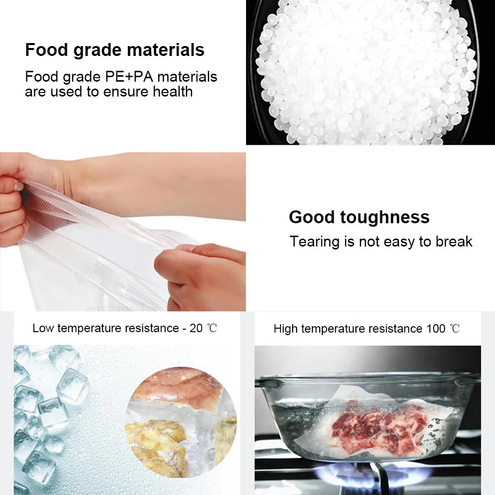 Vacuum Packaging Bags Food Empty Sealer Fresh Long Keeping Storage Zpaxo
