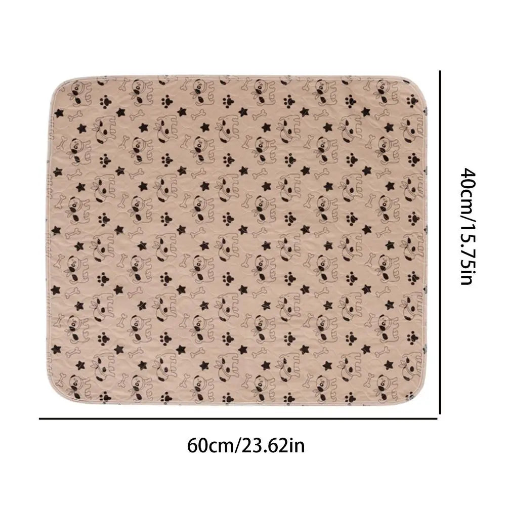 Washable Reusable Pee Pads Dogs Cats Quick Absorbent Pet Training Mat Zpaxo Brown