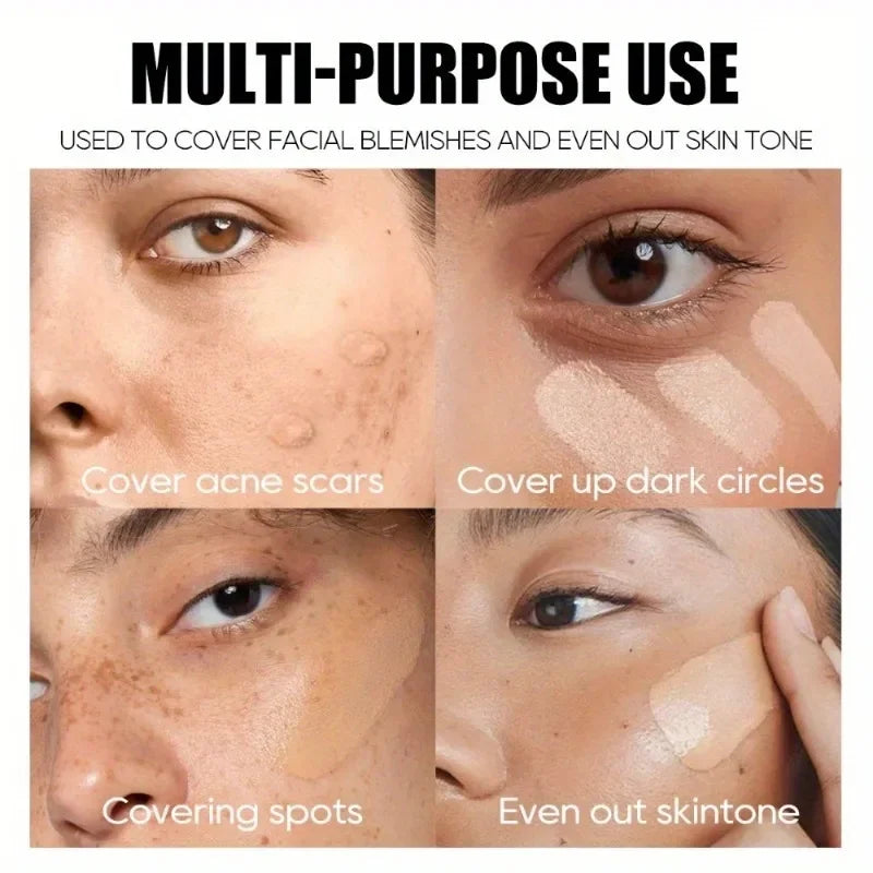 Waterproof Lasting Concealer Cream Moisturizing Full Cover Acne Mark Dark Circles Contour Concealer Makeup Palette Face Makeup Zpaxo