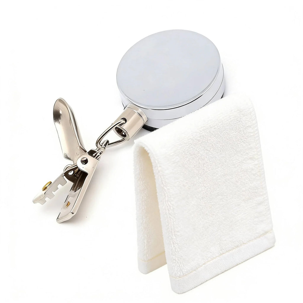 Automatic Retractable Towel Rack No Punching Self-adhesive Wall Zpaxo