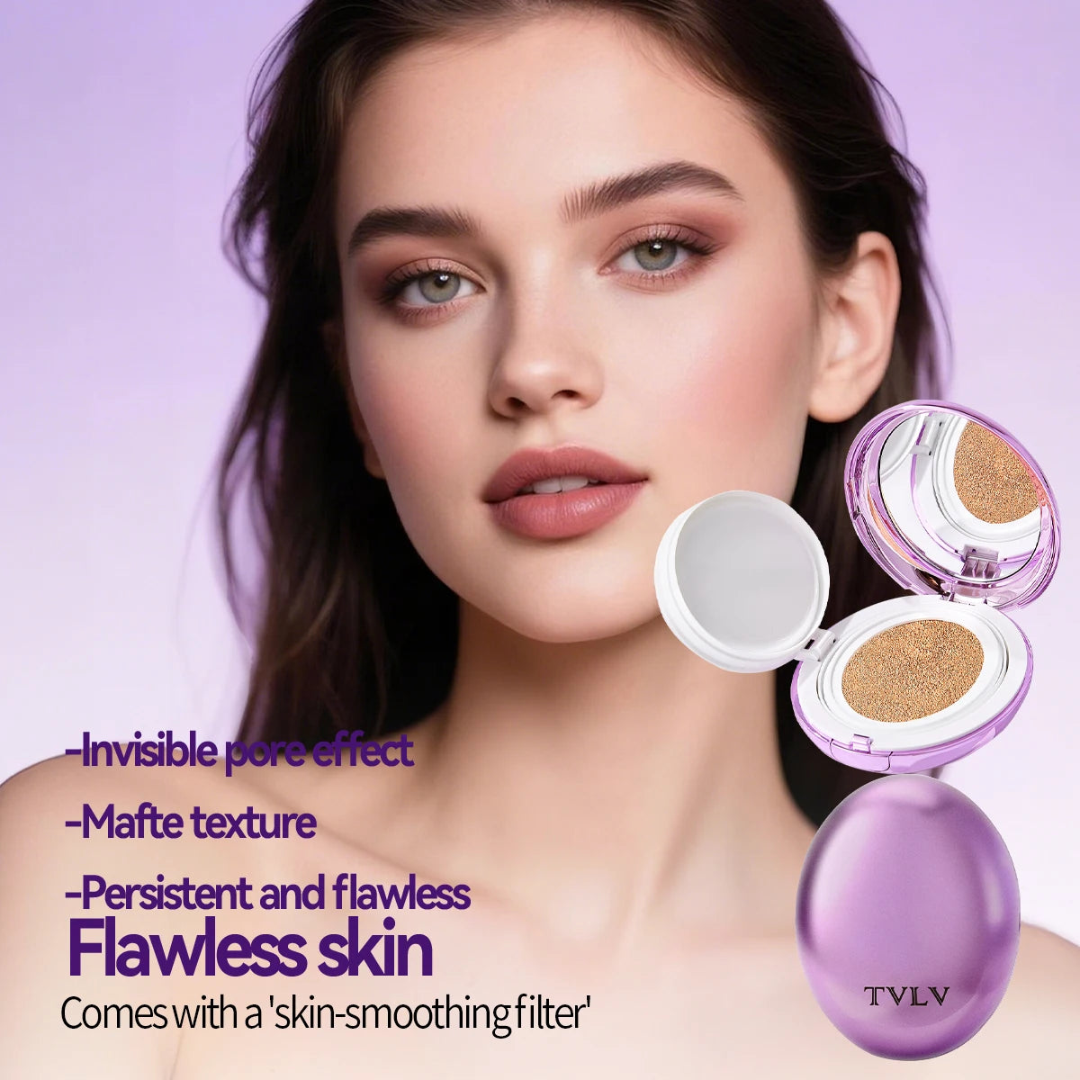 Oval Air Cushion Foundation Make-up Covers Defects Lasting Makeup Zpaxo