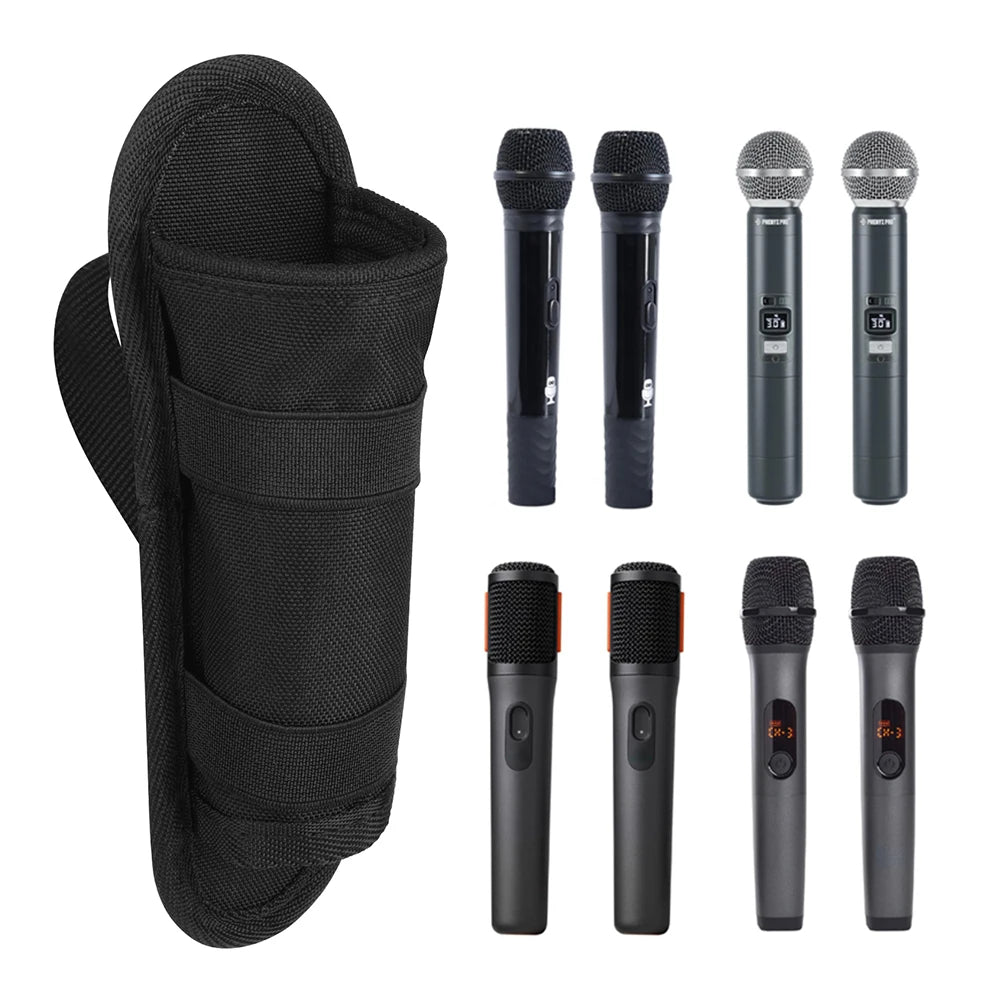 Microphone Storage Bag Lightweight Mic Holder Universal Case Partybox Zpaxo
