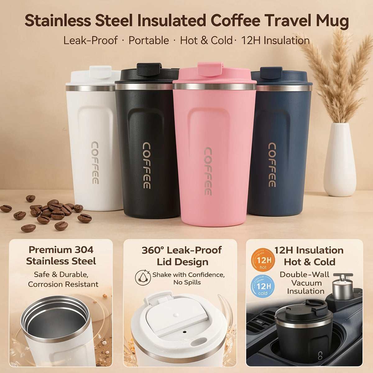 Vacuum-insulated Leak Proof Double-layer Stainless Steel Vacuum Zpaxo