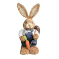 Easter Bunny Handwoven Grass Rabbit Decoration Cute Craft Home Decor Zpaxo B-1PCS 35CM