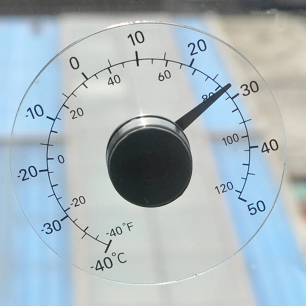 Mini Pointer Temperature Meter Monitor Thermometer Window Wall Indoor Zpaxo