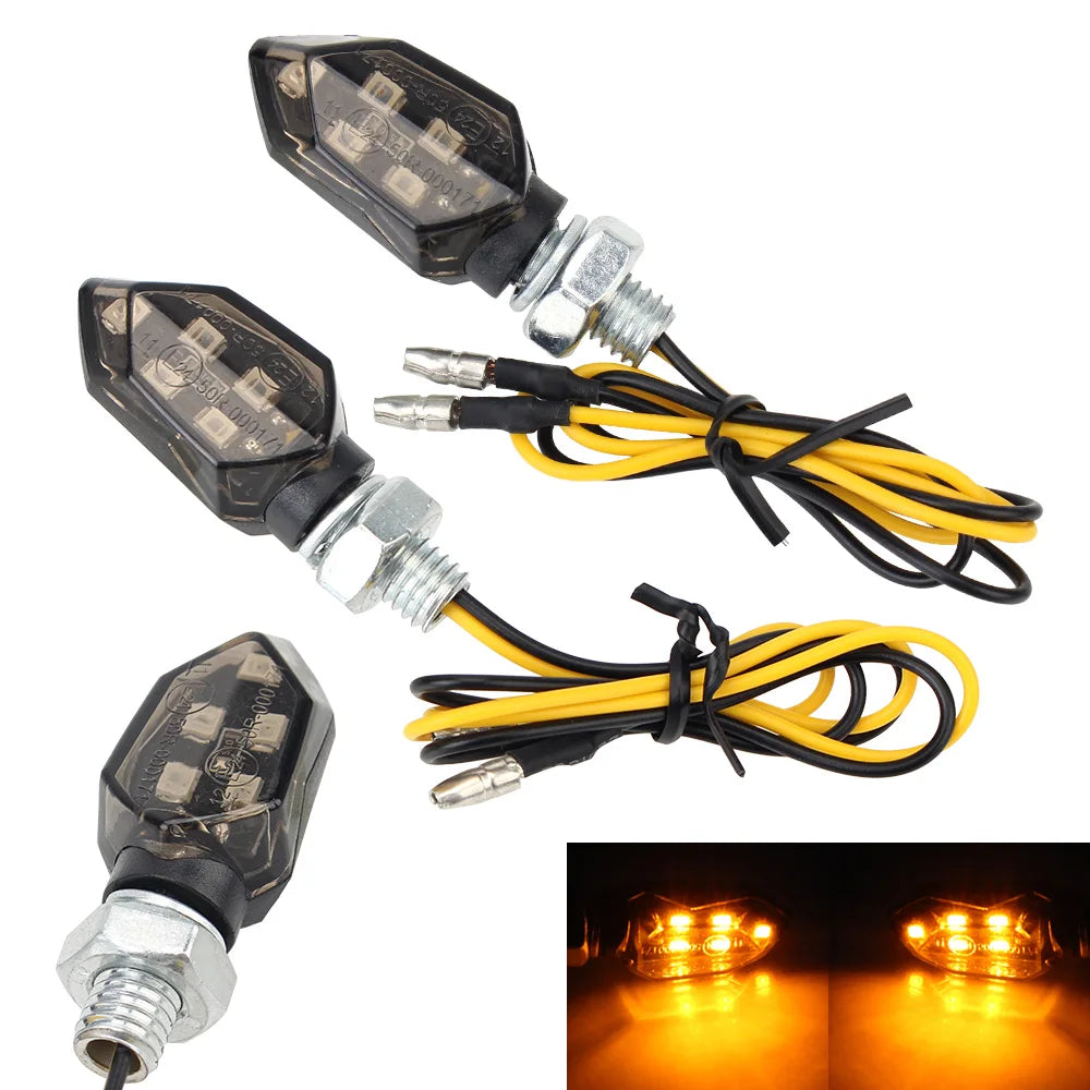 Led Motorbike Lampe Bright Universal Amber Blinker Turn Signal Light Zpaxo