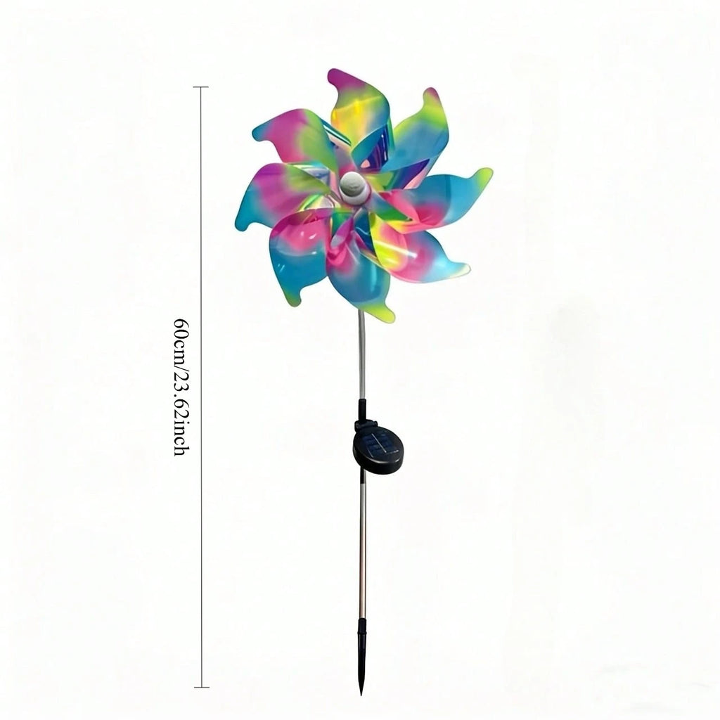 This Bright Rotating Solar-powered Windmill Light Can Be Used As Zpaxo