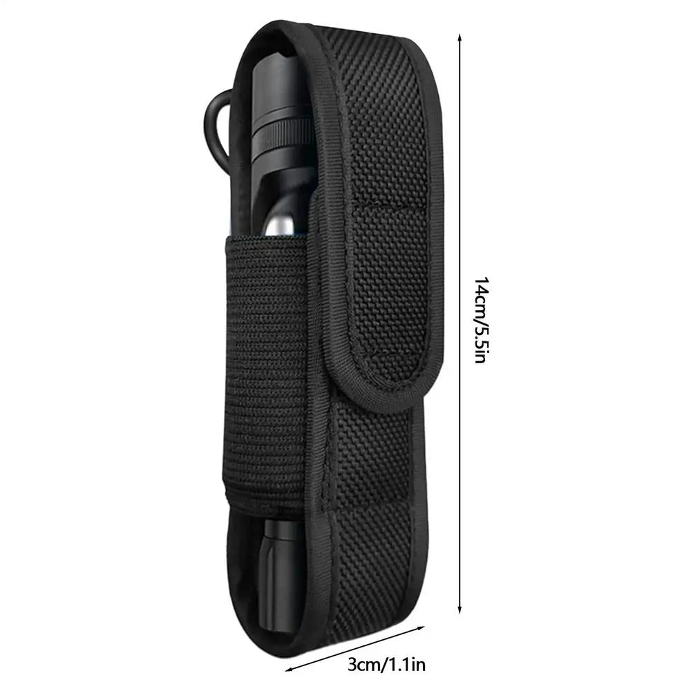 Flashlight Cover Case Pouch LED Torch Nylon Protective Hunting Zpaxo Black