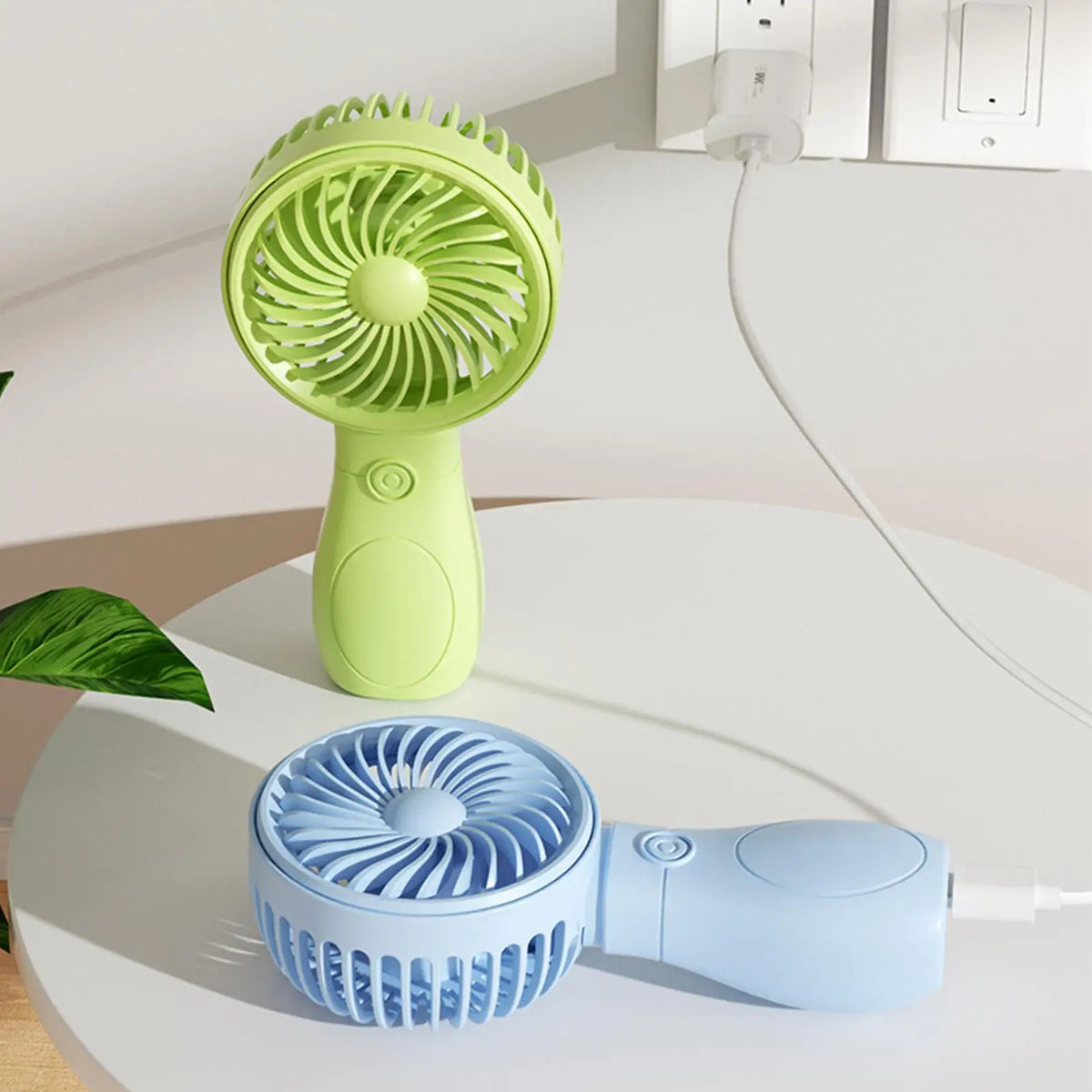 Mini Fan Handheld Low Noise 3 Speed Adjustable Cooler Portable Small Zpaxo