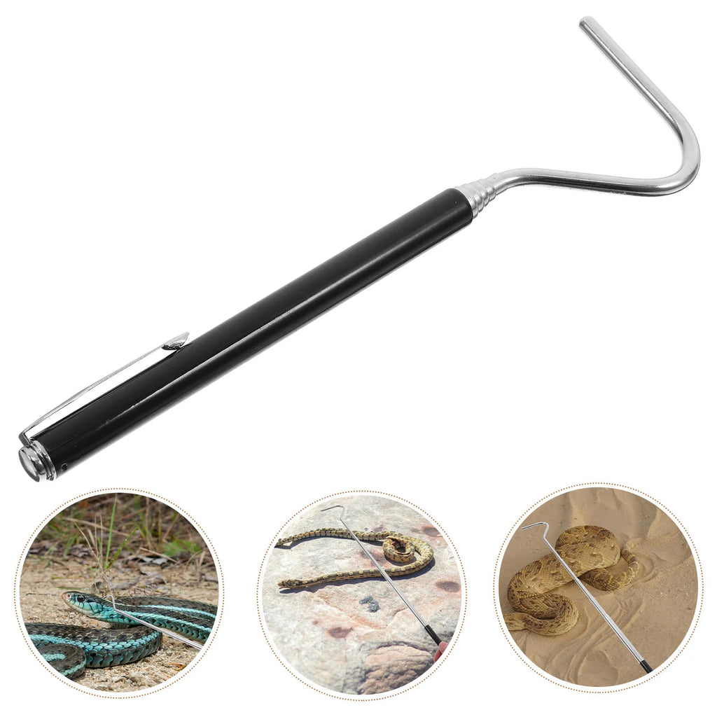 Portable Retractable Snake Hook Stainless Steel Extension Handle Zpaxo
