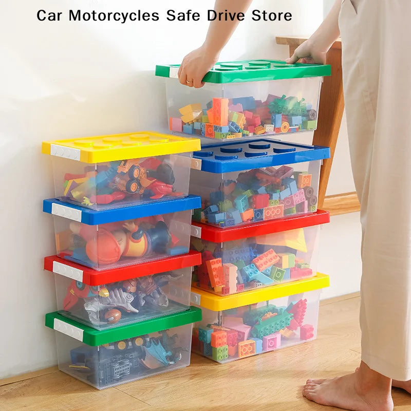 Kids Building Block Storage Box Toy Organizer Stackable Case Zpaxo