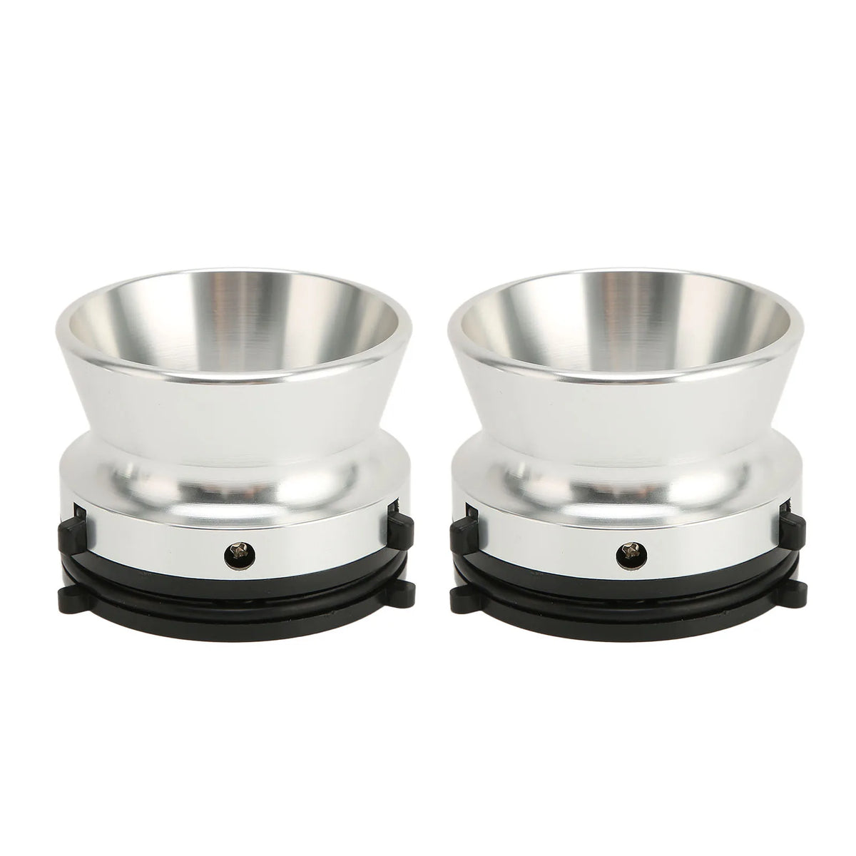 Aluminium NAB Hub Adapters Lockable Sturdy Construction 1 Pair Silver Zpaxo black