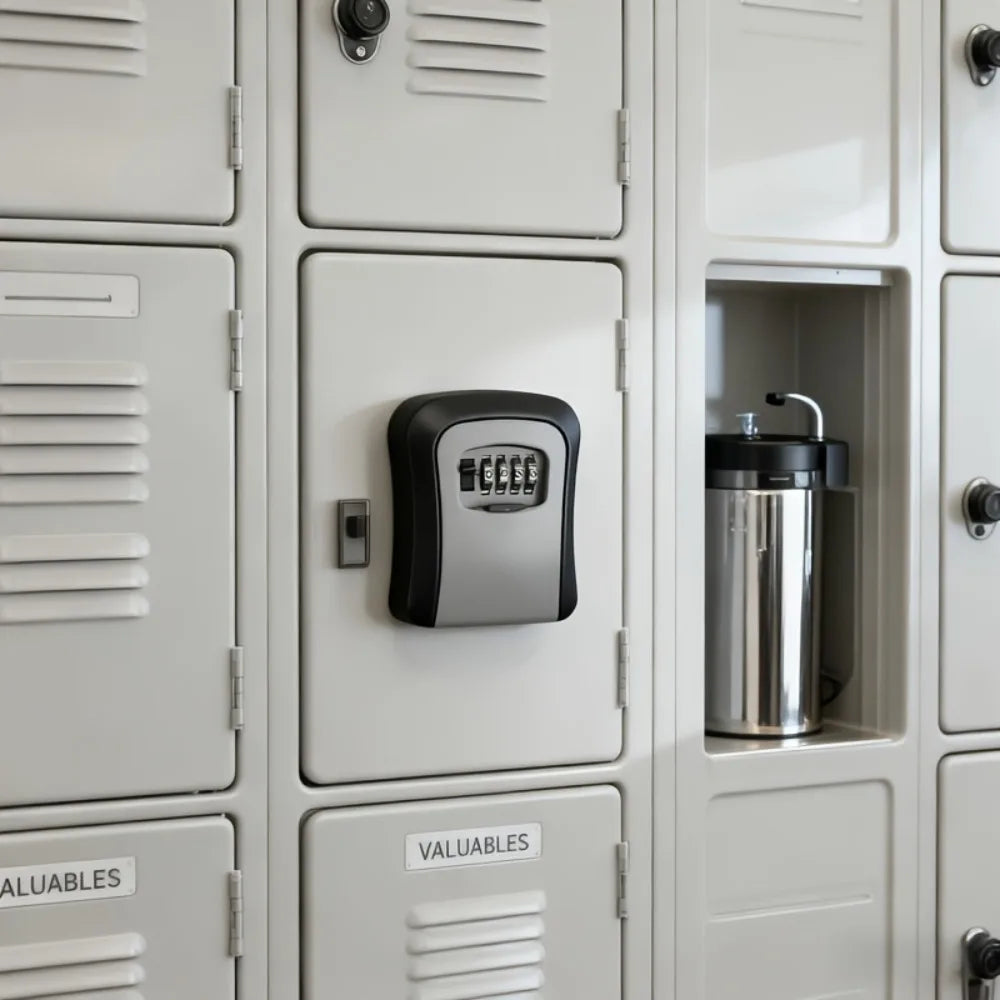 Ultra-secure Flip-top Key Safe Wall-mounted Metal Plastic Combination Zpaxo