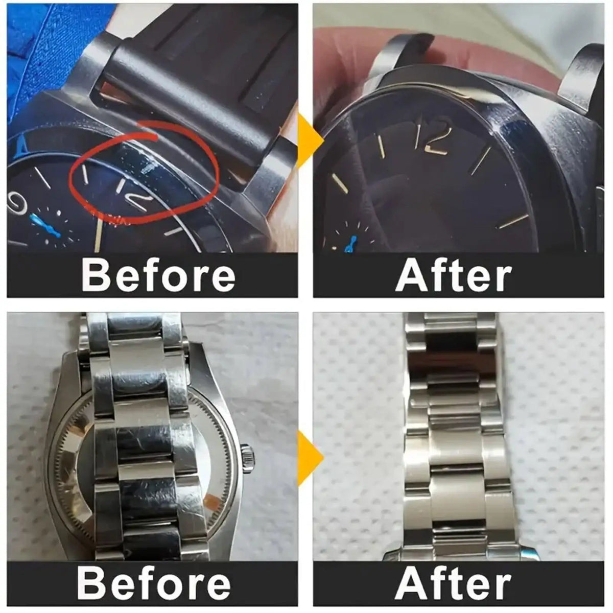 Watch Scratch Repair Polishing Portable Wax Compound Remover Cleaning Zpaxo