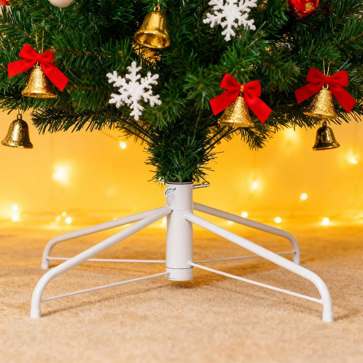 Christmas Tree Stand Artificial Metal Base Decorative Display Zpaxo