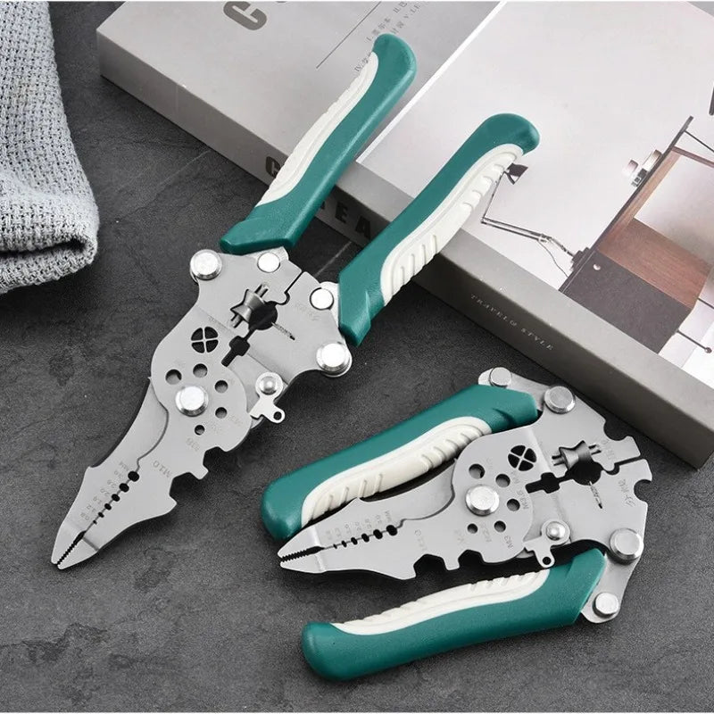 Foldable Wire Cutters Wire Connector Wire Peeler Electrical Repair Hand Tool Sharp Cutting Blade Wires Strip Cut Crimp Tools Zpaxo